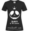 Жіноча футболка Queen of halloween Чорний фото