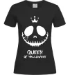 Женская футболка Queen of halloween Черный фото