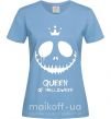 Жіноча футболка Queen of halloween Блакитний фото