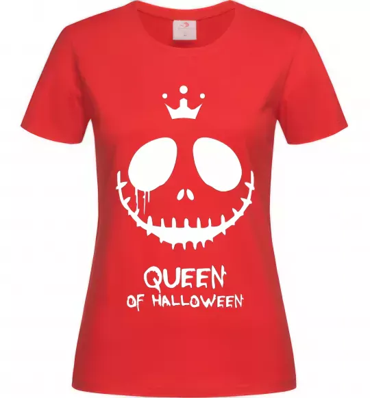 Женская футболка Queen of halloween Красный фото