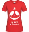 Женская футболка Queen of halloween Красный фото