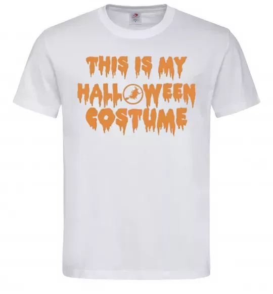 Мужская футболка This is my halloween queen Белый фото