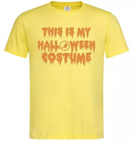 Мужская футболка This is my halloween queen Лимонный фото