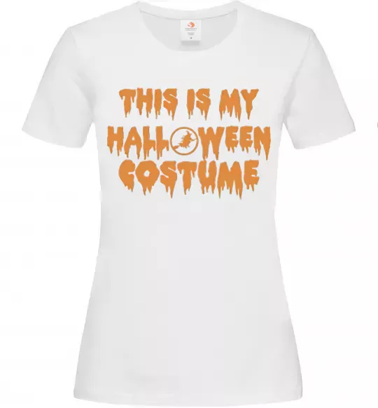 Жіноча футболка This is my halloween queen Білий фото