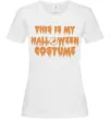 Жіноча футболка This is my halloween queen Білий фото