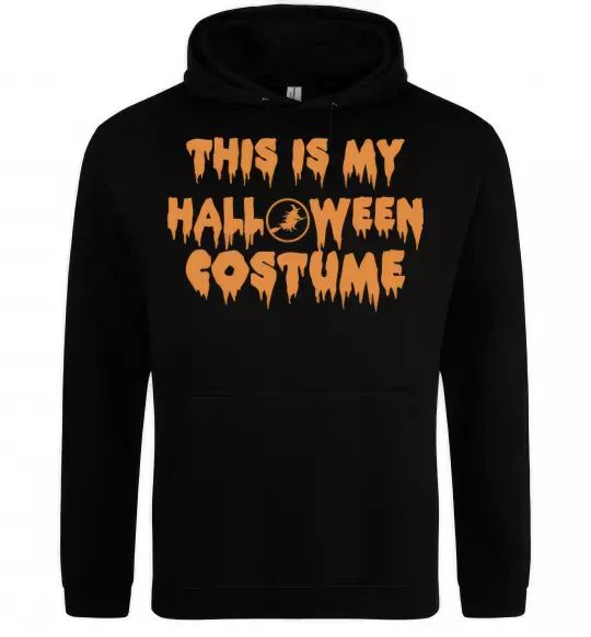 Мужская толстовка (худи) This is my halloween queen Черный фото