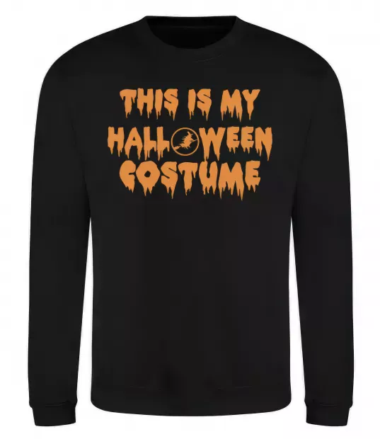 Світшот This is my halloween queen Чорний фото