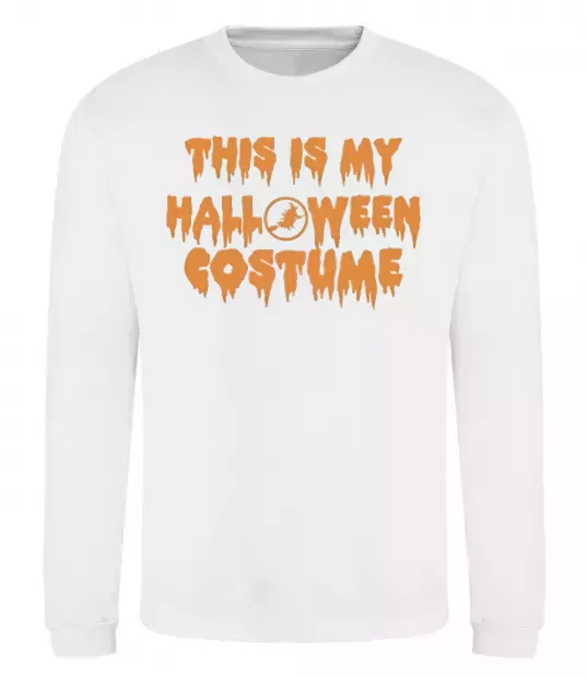 Світшот This is my halloween queen Білий фото