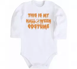 Детский боди This is my halloween queen Белый фото