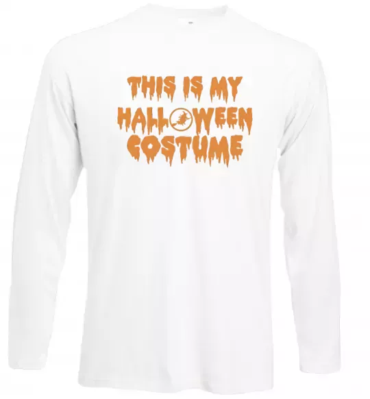 Лонгслив This is my halloween queen Белый фото
