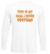 Лонгслив This is my halloween queen Белый фото