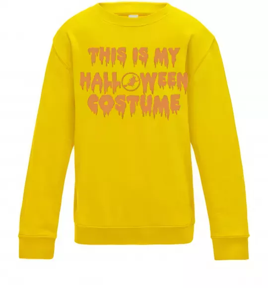Дитячий світшот This is my halloween queen Сонячно жовтий фото