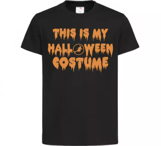 Дитяча футболка This is my halloween queen Чорний фото