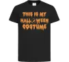 Дитяча футболка This is my halloween queen Чорний фото