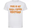 Дитяча футболка This is my halloween queen Білий фото