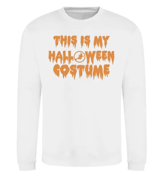 Свитшот This is my halloween queen Белый фото