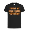 Детская футболка This is my halloween queen Черный фото