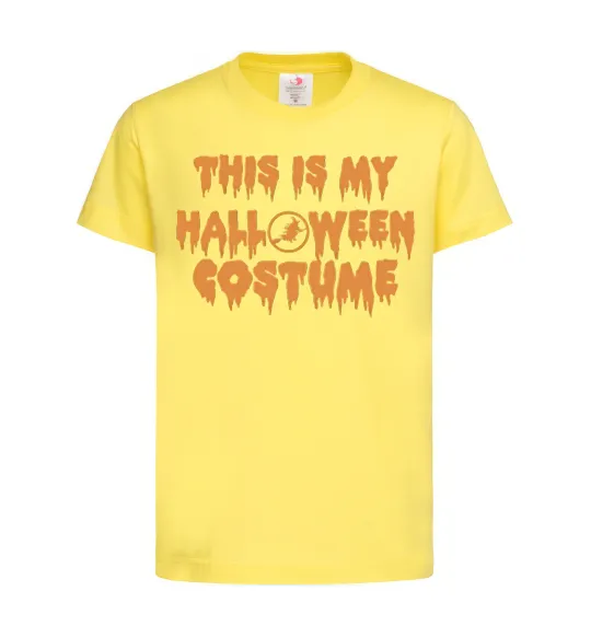Детская футболка This is my halloween queen Лимонный фото