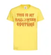 Детская футболка This is my halloween queen Лимонный фото