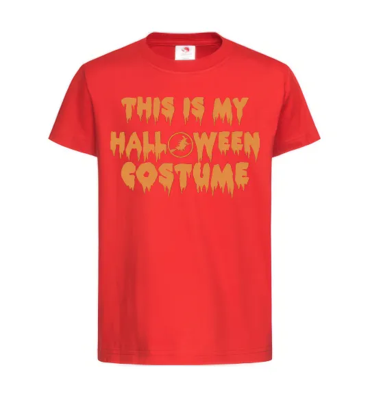 Детская футболка This is my halloween queen Красный фото