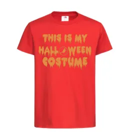 Детская футболка This is my halloween queen Красный фото