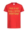 Детская футболка This is my halloween queen Красный фото