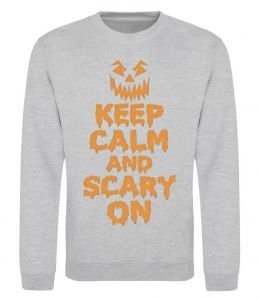 Свитшот Keep calm and scary on Свитшот Keep calm and scary on