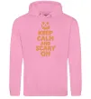Жіноча толстовка (худі) Keep calm and scary on Рожевий фото