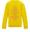 Дитячий світшот Keep calm and scary on Сонячно жовтий фото