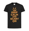 Детская футболка Keep calm and scary on Черный фото