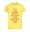 Детская футболка Keep calm and scary on Лимонный фото