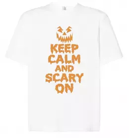 Футболка Оверсайз Keep Calm And Say Cheese Белый фото