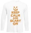 Реглан Keep calm and scary on Белый фото