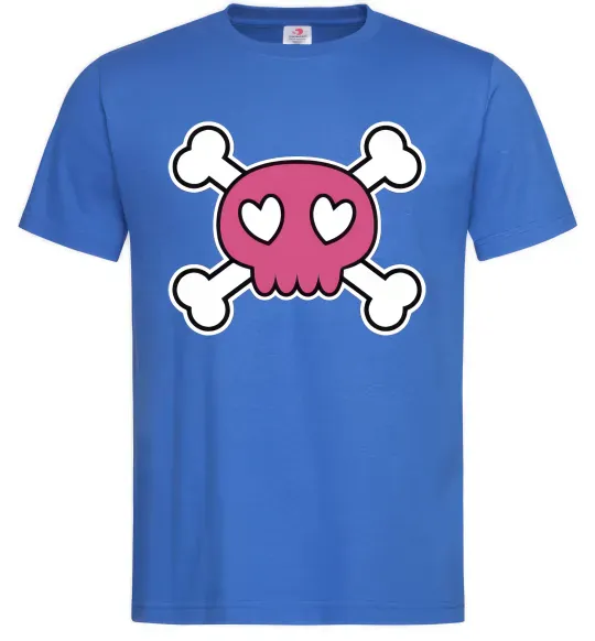 Чоловіча футболка Черепушка Яскраво-синій фото