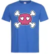 Чоловіча футболка Черепушка Яскраво-синій фото