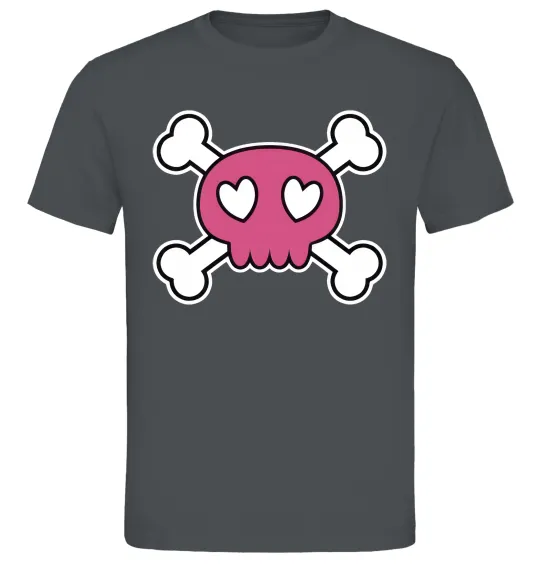 Чоловіча футболка Черепушка Графіт фото