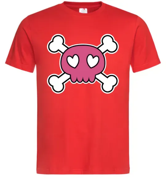 Чоловіча футболка Черепушка Червоний фото
