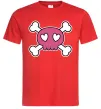Чоловіча футболка Черепушка Червоний фото