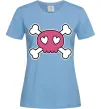 Жіноча футболка Черепушка Блакитний Жіноча футболка Черепушка Блакитний фото