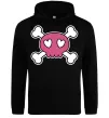 Мужская толстовка (худи) Черепушка Черный фото