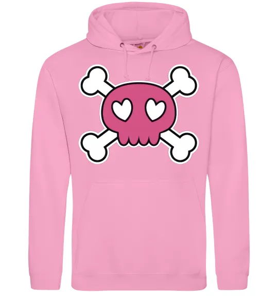 Жіноча толстовка (худі) Черепушка Рожевий фото