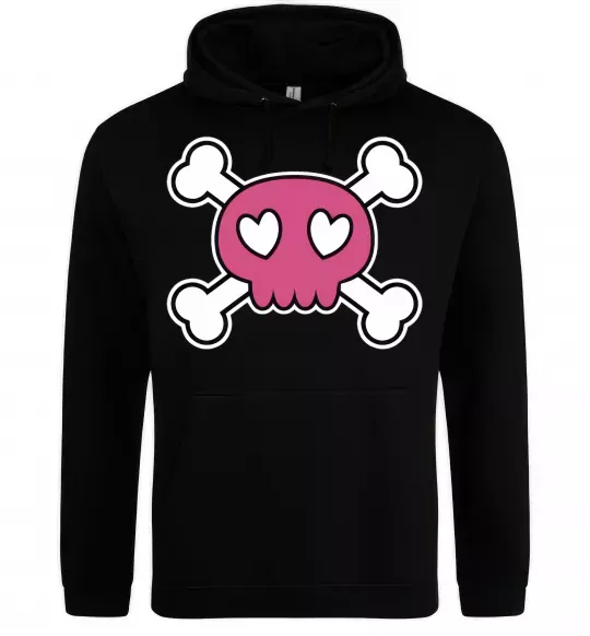 Жіноча толстовка (худі) Черепушка Чорний фото