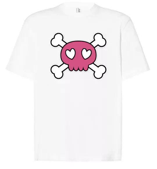 Футболка Оверсайз Черепушка Белый фото