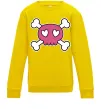 Детский Свитшот Черепушка Солнечно желтый фото
