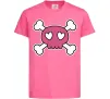 Дитяча футболка Черепушка Яскраво-рожевий фото