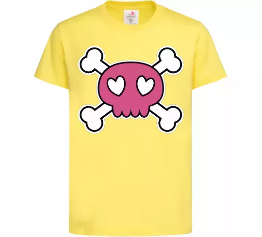 Дитяча футболка Черепушка Лимонний фото