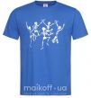 Мужская футболка dance skeleton Ярко-синий фото