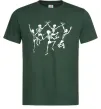 Мужская футболка dance skeleton Темно-зеленый фото