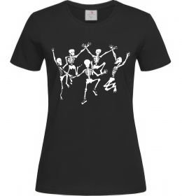 Женская футболка dance skeleton Женская футболка dance skeleton