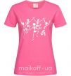 Жіноча футболка dance skeleton Яскраво-рожевий фото